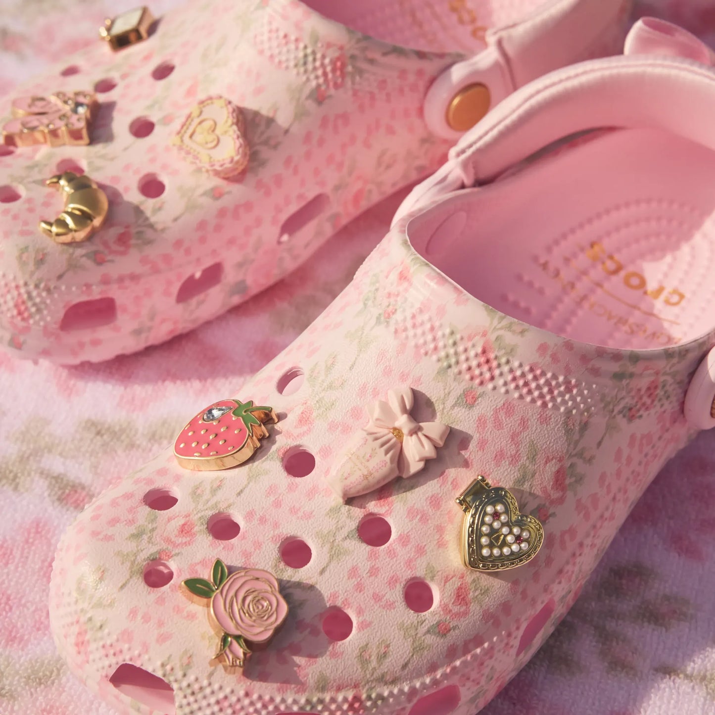Blossom Charm Floral Clogs