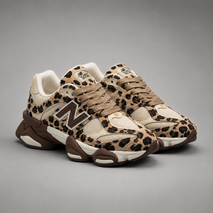 NB - Leopard Chunky Trainers