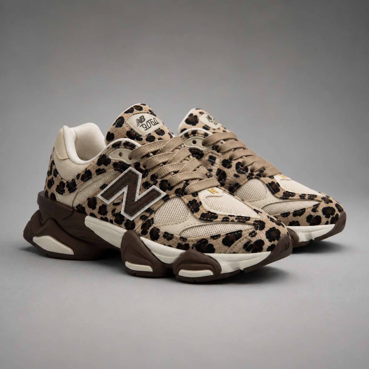 NB - Leopard Chunky Trainers