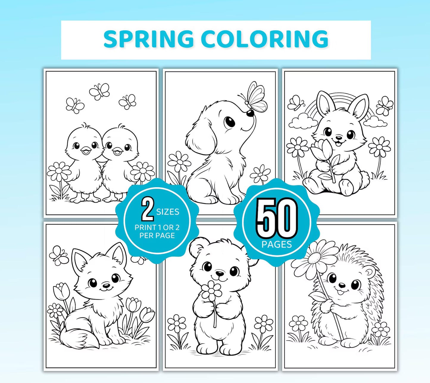 Spring Coloring Pages