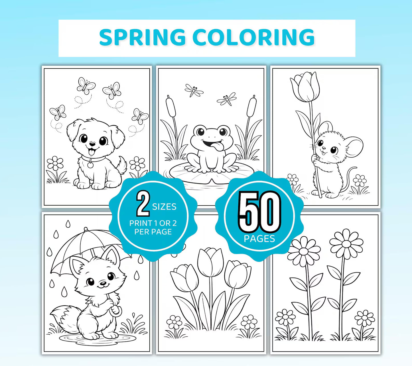 Spring Coloring Pages