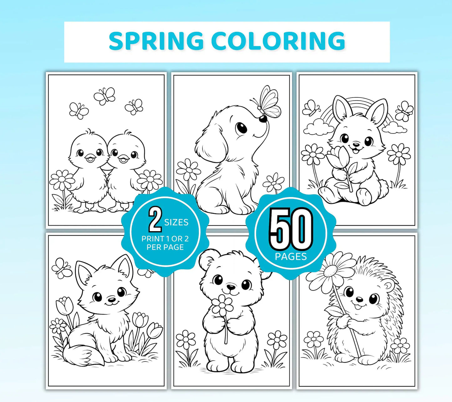 Spring Coloring Pages